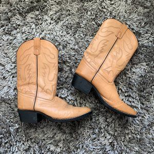 Girls Leather Cowgirl Boots